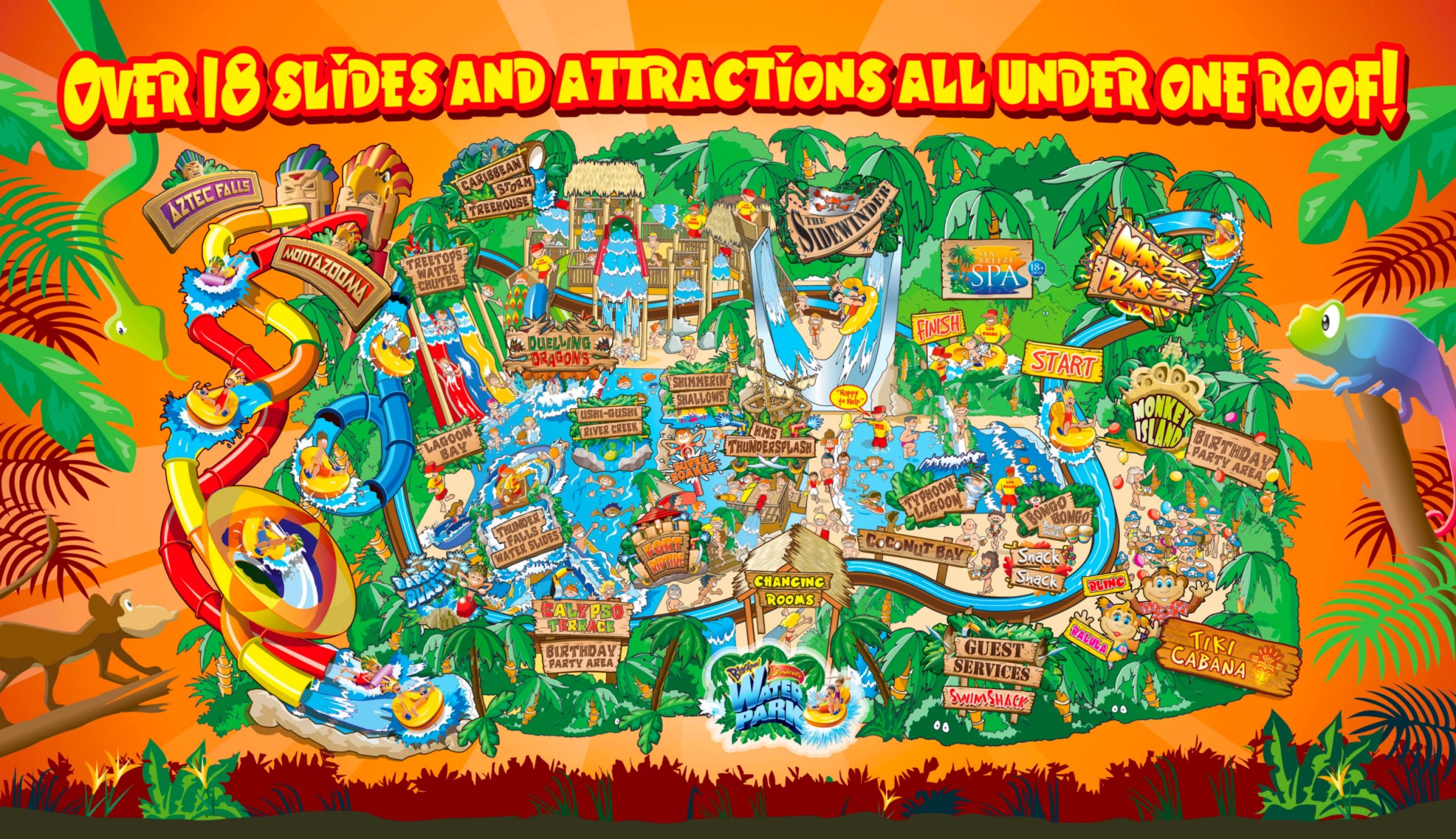 Sandcastle Water Park Map