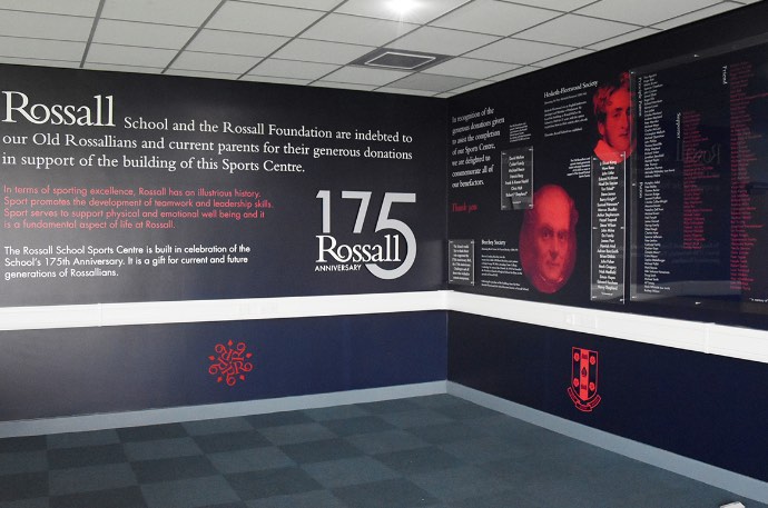 school wall graphics for Rossall