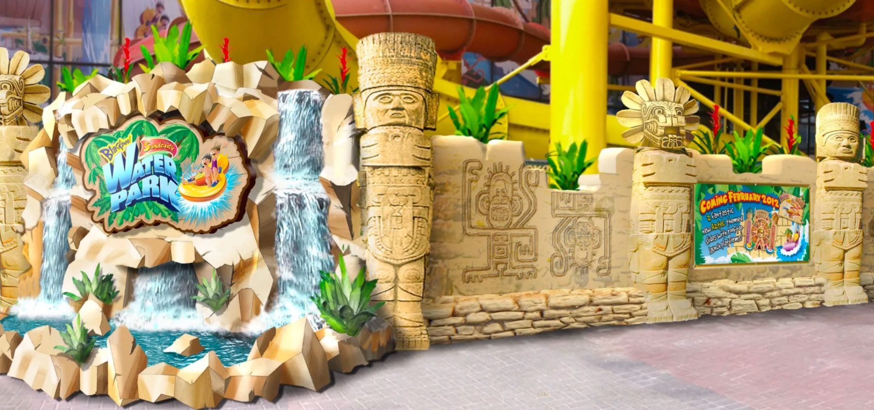 Sandcastle Waterpark Aztec area 