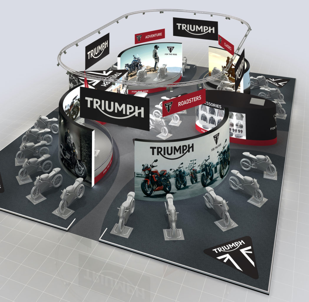 CGI of an exhibition stand