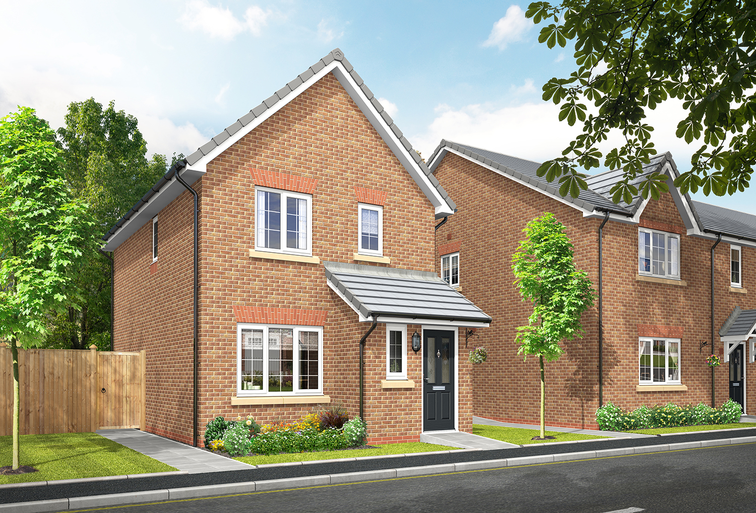 finished cgi rendering of a housing property