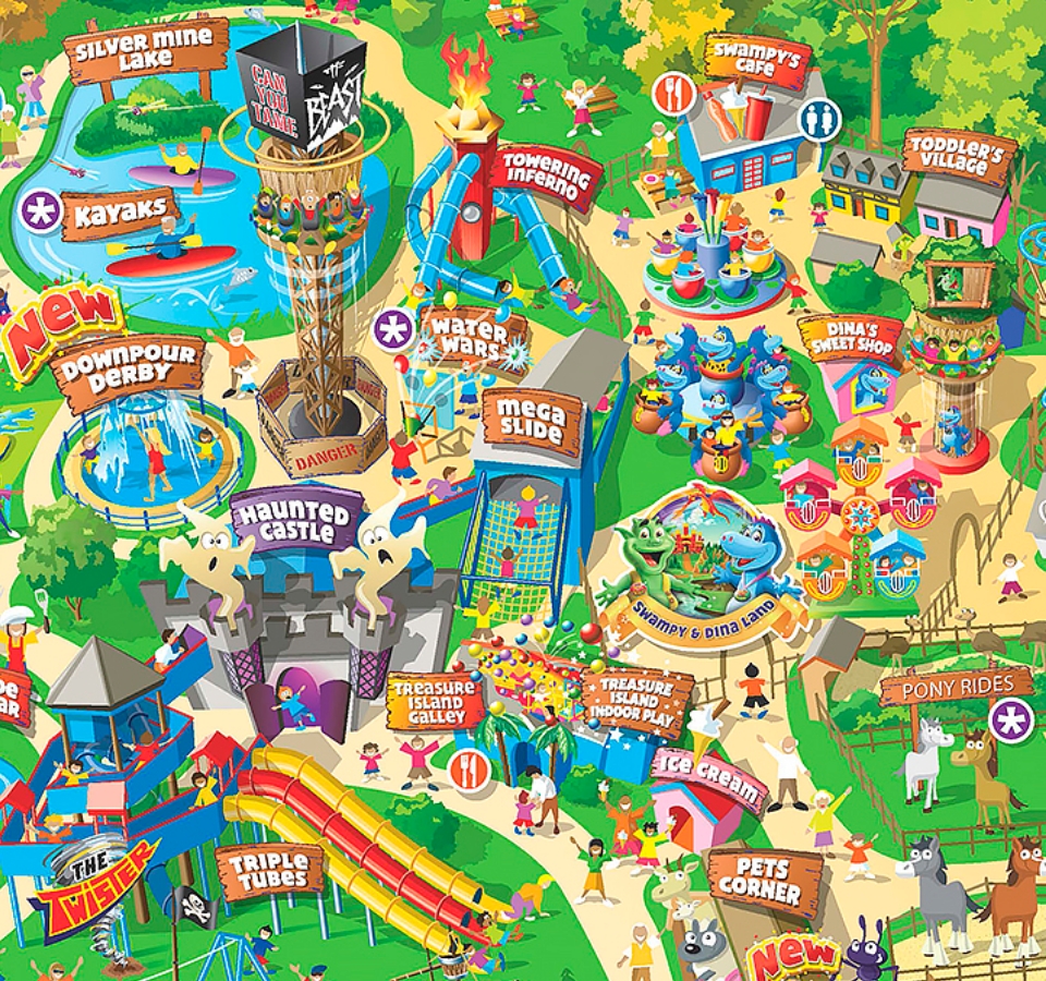 Theme park map
