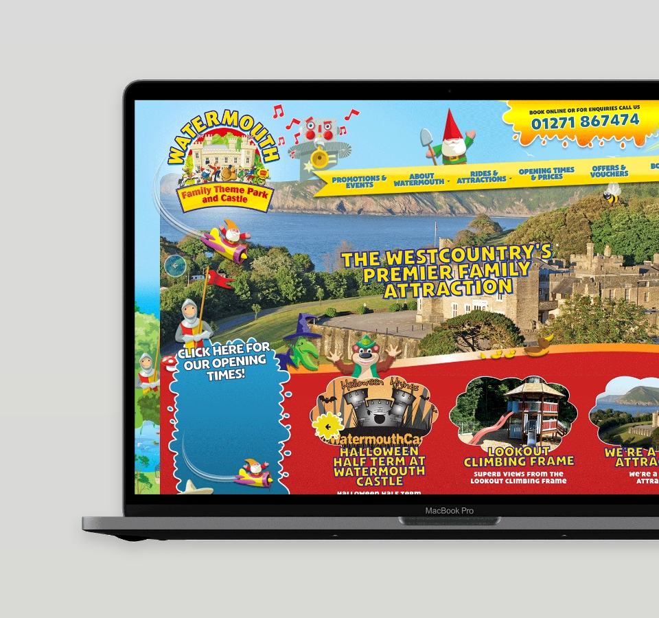Theme park website