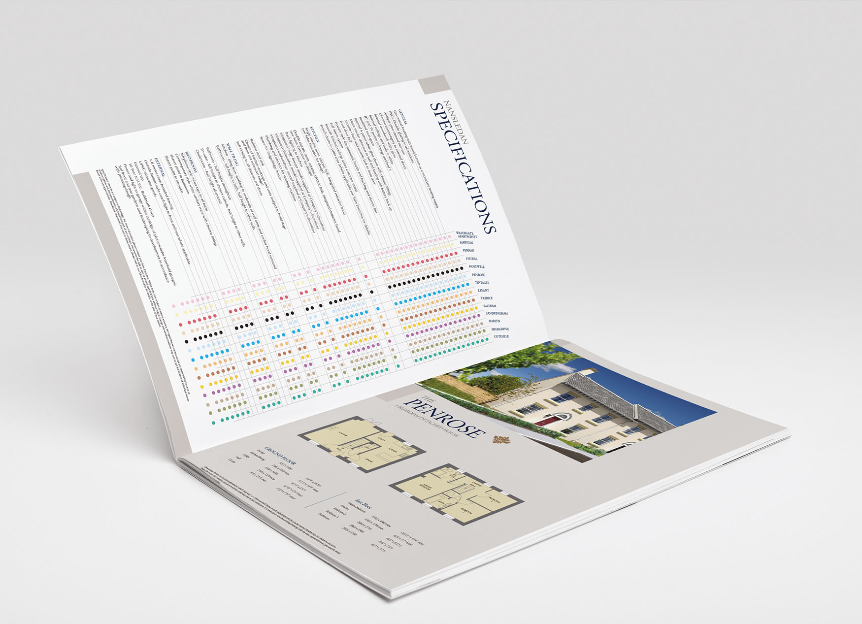 Housing developer brochures