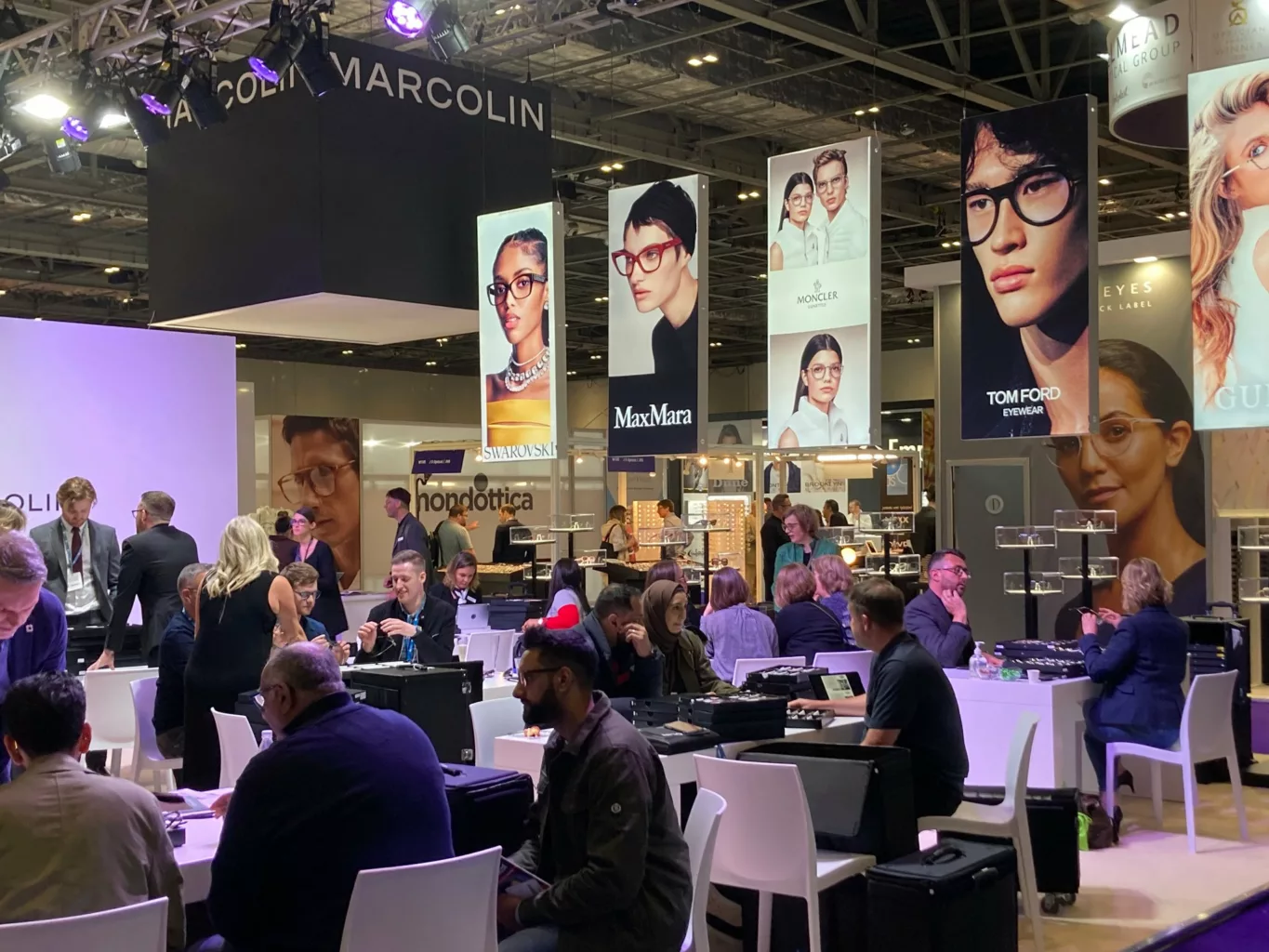 marcolin exhibition area at 100% optical 2022