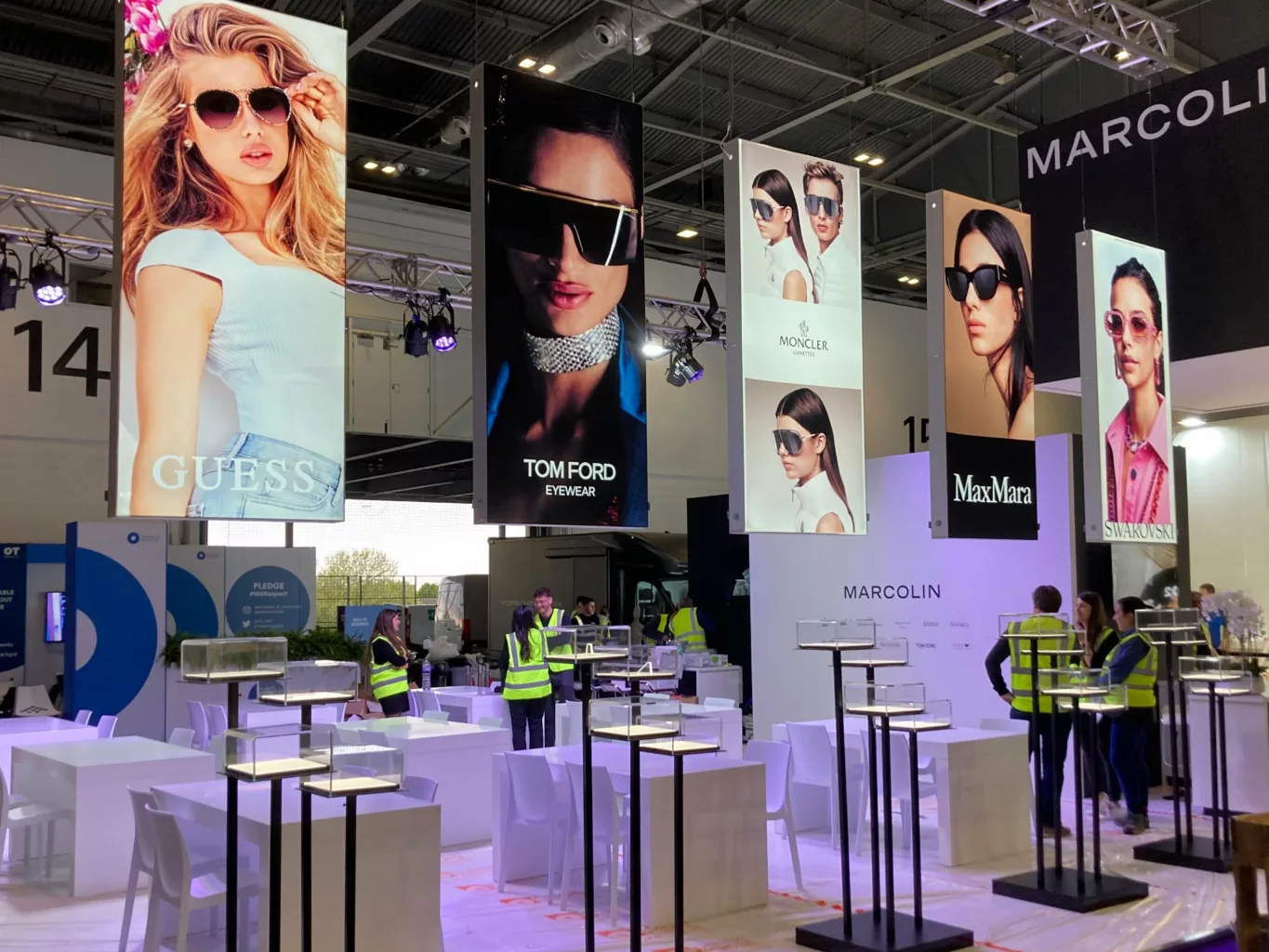 marcolin exhibition area at 100% optical 2022