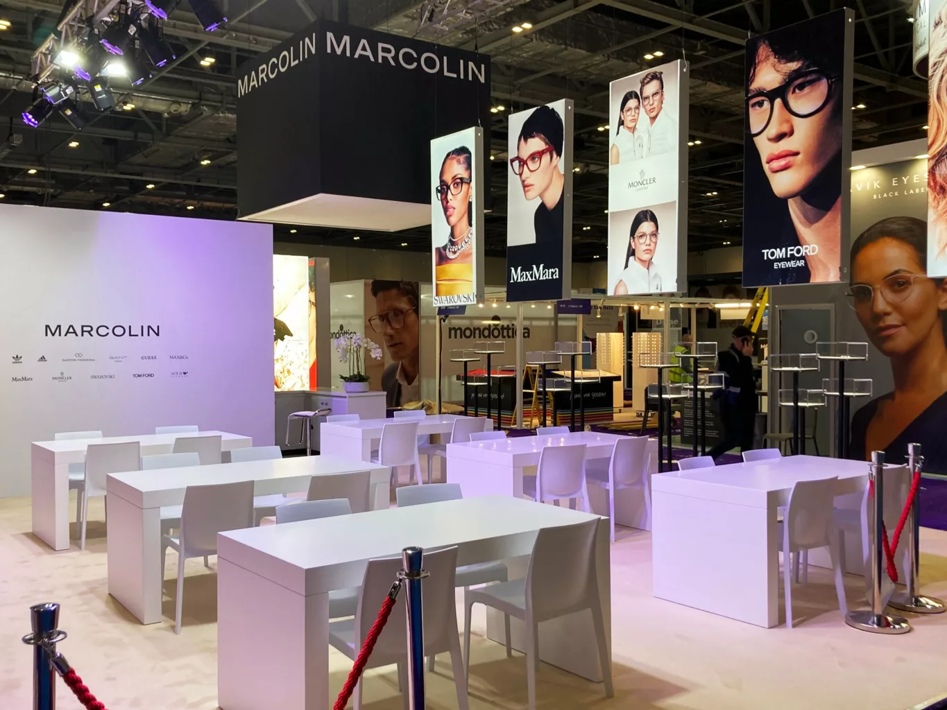 marcolin exhibition area at 100% optical 2022