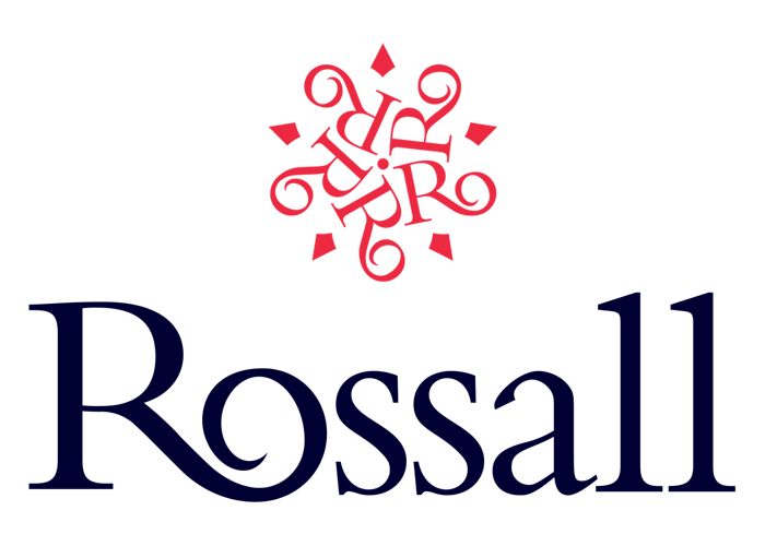 rossall school stacked logo